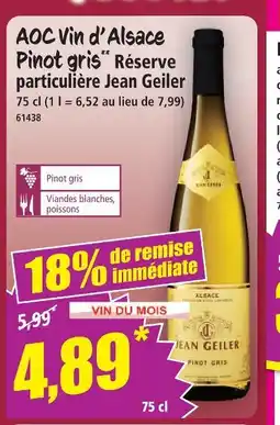 Norma Jean geiler aoc vin d’alsace pinot gris réserve particulière offre