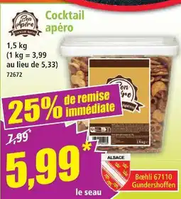 Norma Bon apéro cocktail apéro offre