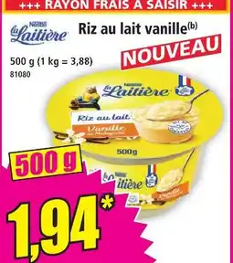 Norma La laitière riz au lait vanille offre