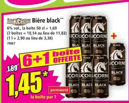 Norma Licorne bière black offre