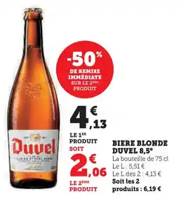 U Express Biere blonde duvel 8,5° offre