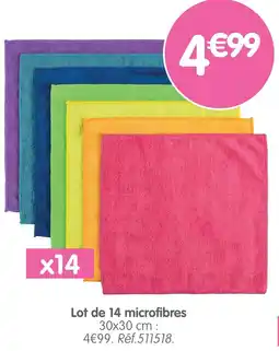 b&m Lot de 14 microfibres offre