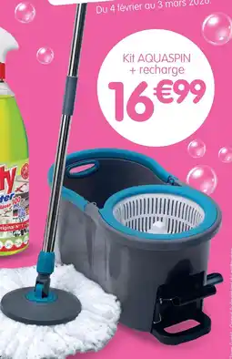 b&m Kit aquaspin + recharge offre