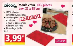 Norma Cécoa moule cœur 3d 6 pièces offre