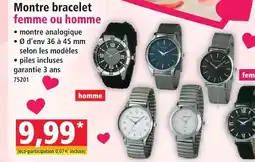 Norma Montre bracelet femme ou homme offre