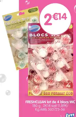 b&m Freshclean lot de 4 blocs wc offre