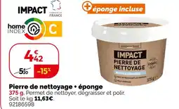Weldom Impact pierre de nettoyage + éponge offre