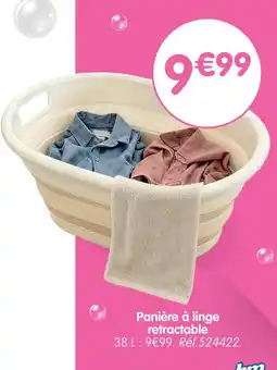 b&m Panière à linge rétractable offre