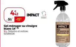 Weldom Impact gel ménager au vinaigre blanc 14°(1) offre