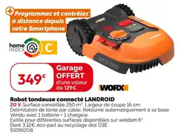 Weldom Worx robot tondeuse connecté landroid offre
