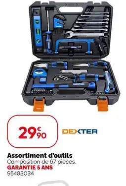 Weldom Dexter assortiment d'outils offre