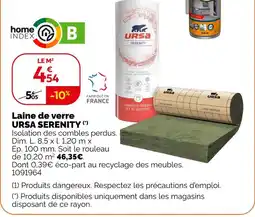 Weldom Ursa laine de verre serenity offre