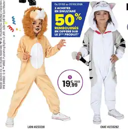 JouéClub Déguisement avec effet sonore 3-4 ans offre