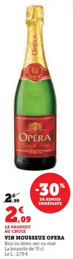 U Express Vin mousseux opera offre