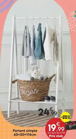 Maxi Bazar Portant simple offre