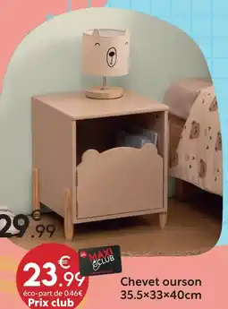 Maxi Bazar Chevet ourson offre