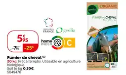 Weldom Geolia fumier de cheval offre