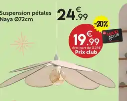 Maxi Bazar Suspension pétales naya ø72cm offre