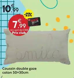 Maxi Bazar Coussin double gaze offre