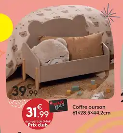 Maxi Bazar Coffre ourson offre
