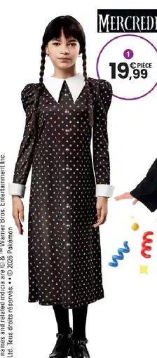 JouéClub Déguisement mercredi 7-8 ans.9-10 ans, 11-13 ans offre