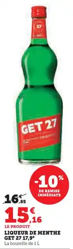 U Express Liqueur de menthe get 27 17.9 offre