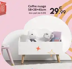 Maxi Bazar Coffre nuage 58x28x45cm offre