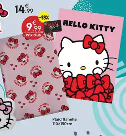 Maxi Bazar Hello ktty plaid flanelle offre