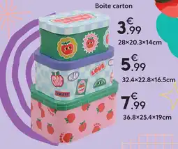 Maxi Bazar Boîte carton offre