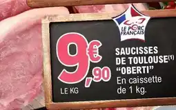 E.Leclerc Saucisses de toulouse offre