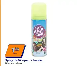 Action Spray de fête pour cheveux offre