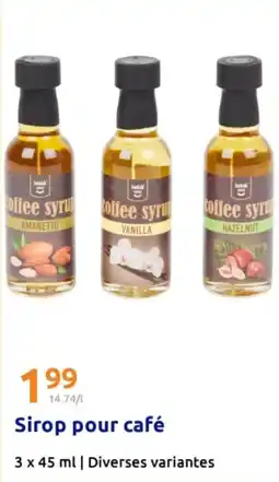 Action Sirop pour café offre