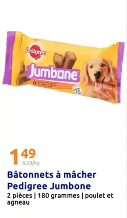Action Bâtonnets à mâcher pedigree jumbone offre