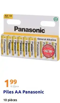 Action Piles aa panasonic offre