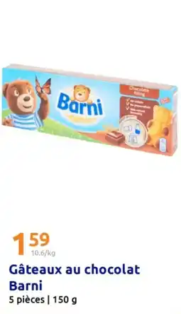 Action Gâteaux au chocolat barni offre