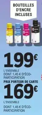 E.Leclerc Bouteilles d'encre offre