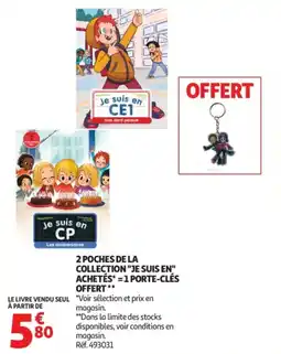 Auchan 2 poches de la collection je suis en achetés 1 porte-clés offert offre