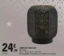 E.Leclerc Dim - lampe de table led offre
