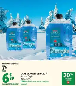 Auchan Lave glace hiver 20 offre