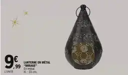 E.Leclerc Lanterne en métal mirage offre