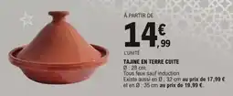 E.Leclerc Tous - tajine en terre cuite offre