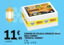 E.Leclerc Mega - cordons de volaille surgelés halal format offre