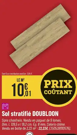 Bricorama Sol stratifié doubloon offre