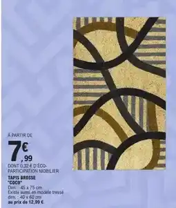 E.Leclerc Dim - tapis brosse coc offre