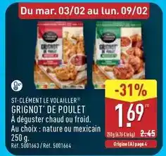 ALDI Grignot de poulet offre