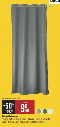 Bricorama Rideau thermique offre
