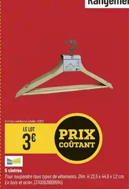 Bricorama 5 cintres offre