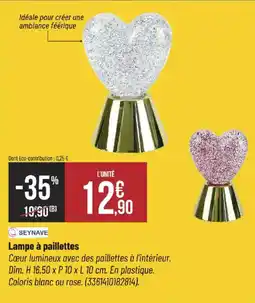 Bricorama Lampe à paillettes offre