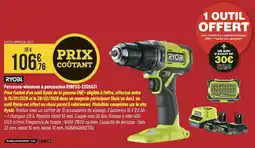Bricorama Ryobi perceuse-visseuse à percussion r18pd2-220sa31 offre