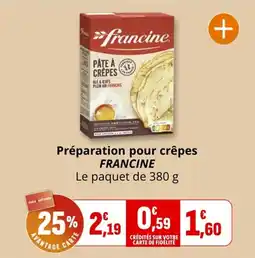 Coccimarket Préparation pour crêpes francine offre